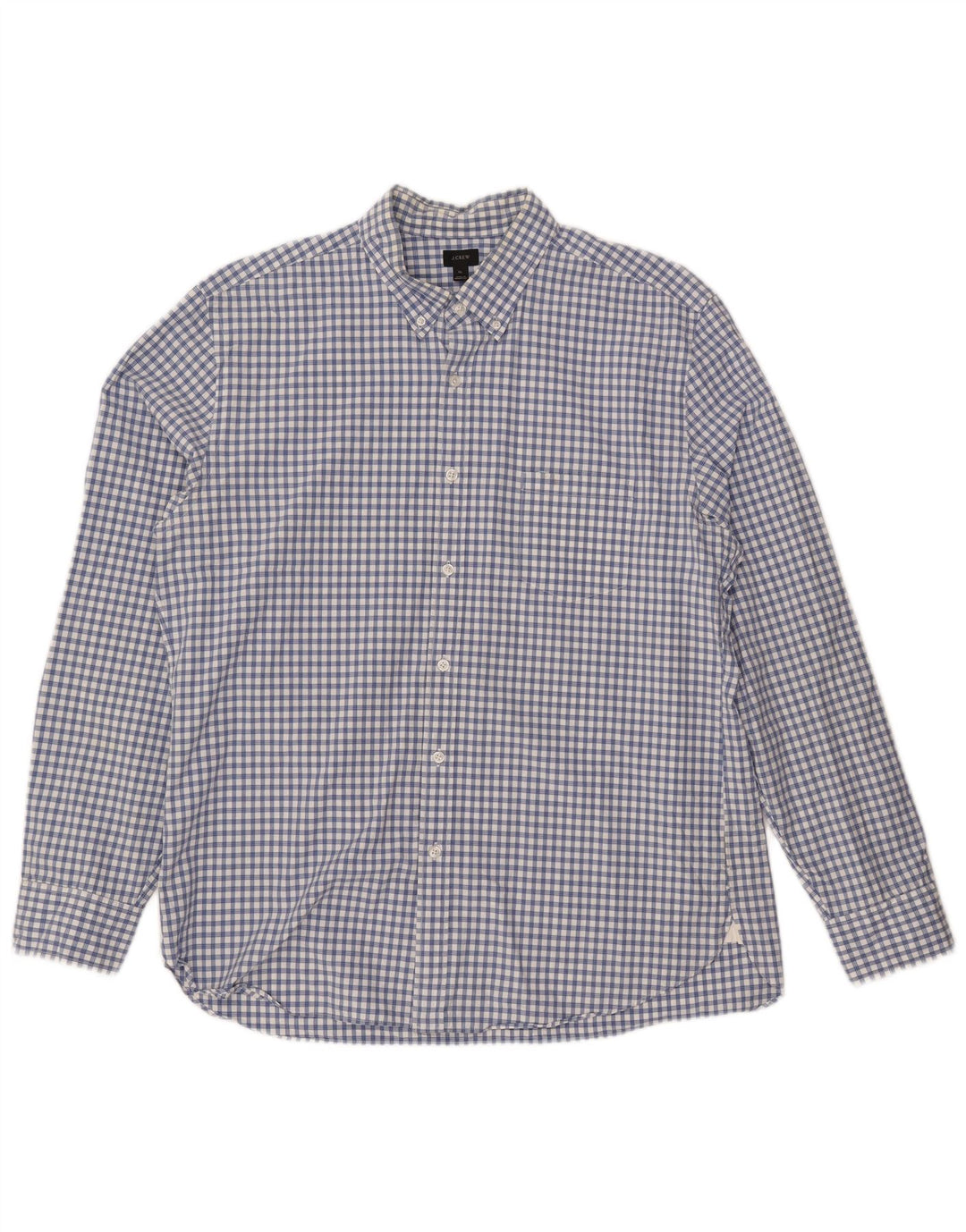 Camicia da uomo J. CREW XL in cotone a quadri blu