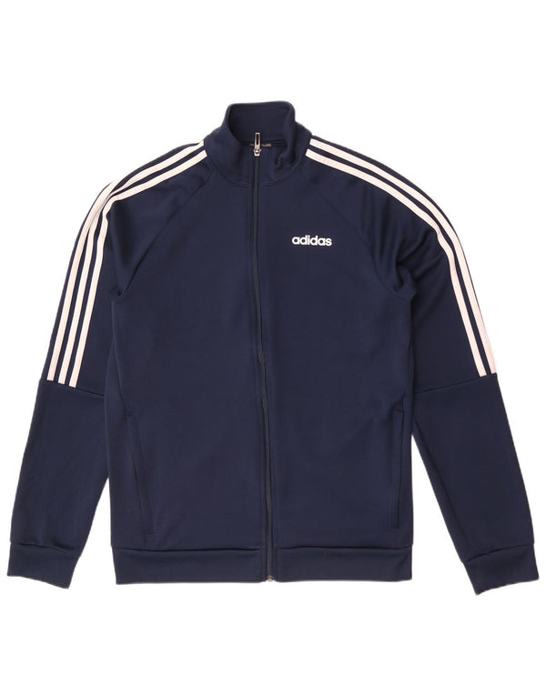 Giacca da tuta da uomo Adidas Climalite UK 40/42 Medio Blu Navy