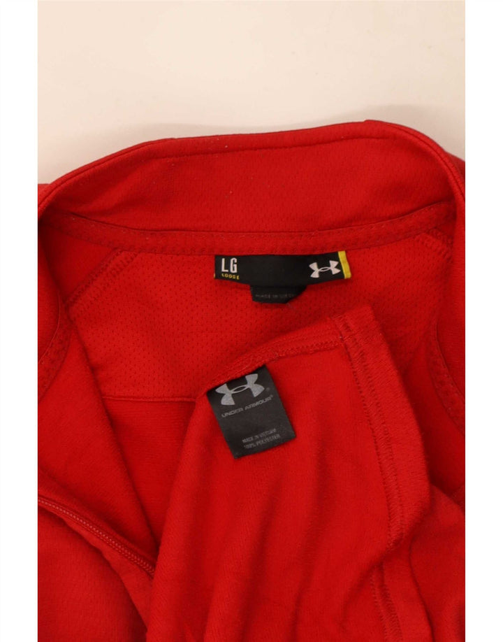 Giacca da tuta da donna Under Armour UK 16 Large Rosso Poliestere