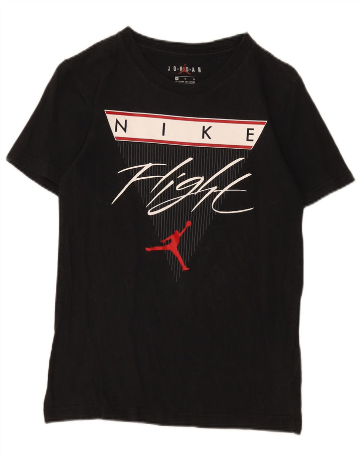 T-shirt grafica Jordan da bambino, 10-11 anni, cotone nero medio