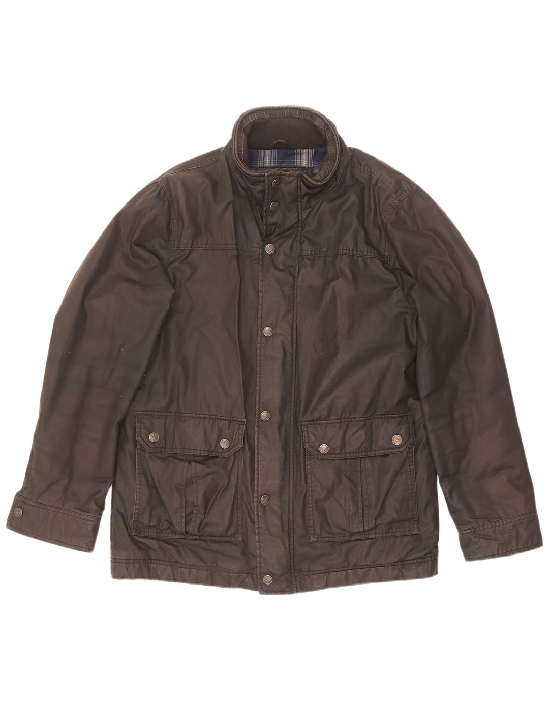 Crew Clothing Giacca da uomo in cotone cerato UK 38 Cotone nero medio