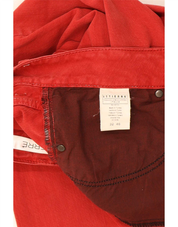 Jeans slim da uomo Ferre Ittierre W32 L31 cotone rosso
