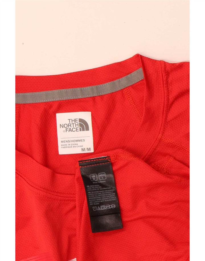 The North Face T-shirt grafica da uomo di Hong Kong Top in poliestere rosso medio