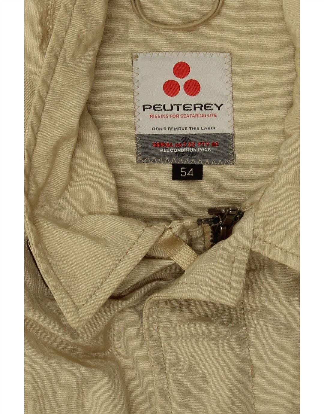 Giubbotto bomber corto da donna PEUTEREY IT 54 3XL Beige Poliammide