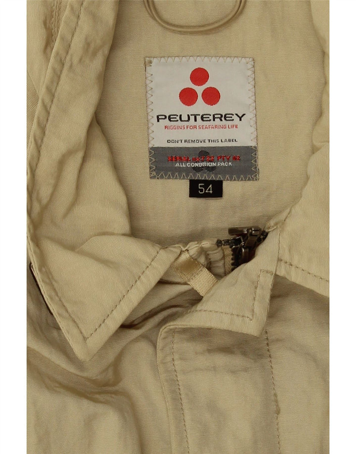 Giubbotto bomber corto da donna PEUTEREY IT 54 3XL Beige Poliammide