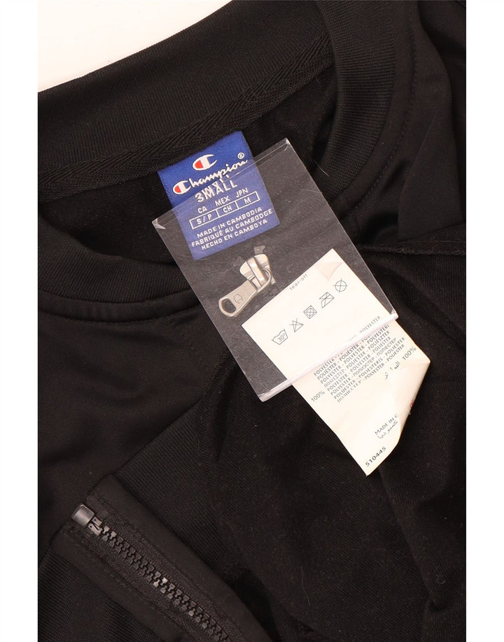 Giacca da tuta grafica corta da donna Champion UK 10 piccola nera