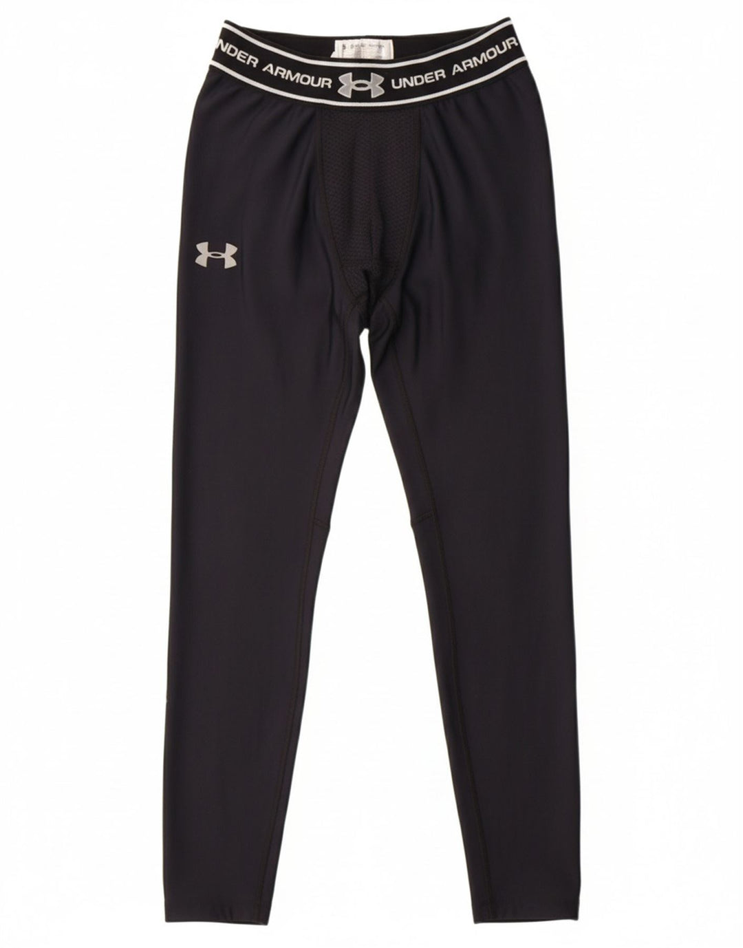UNDER ARMOUR Mens Heat Gear Graphic Leggings Small Black Nylon