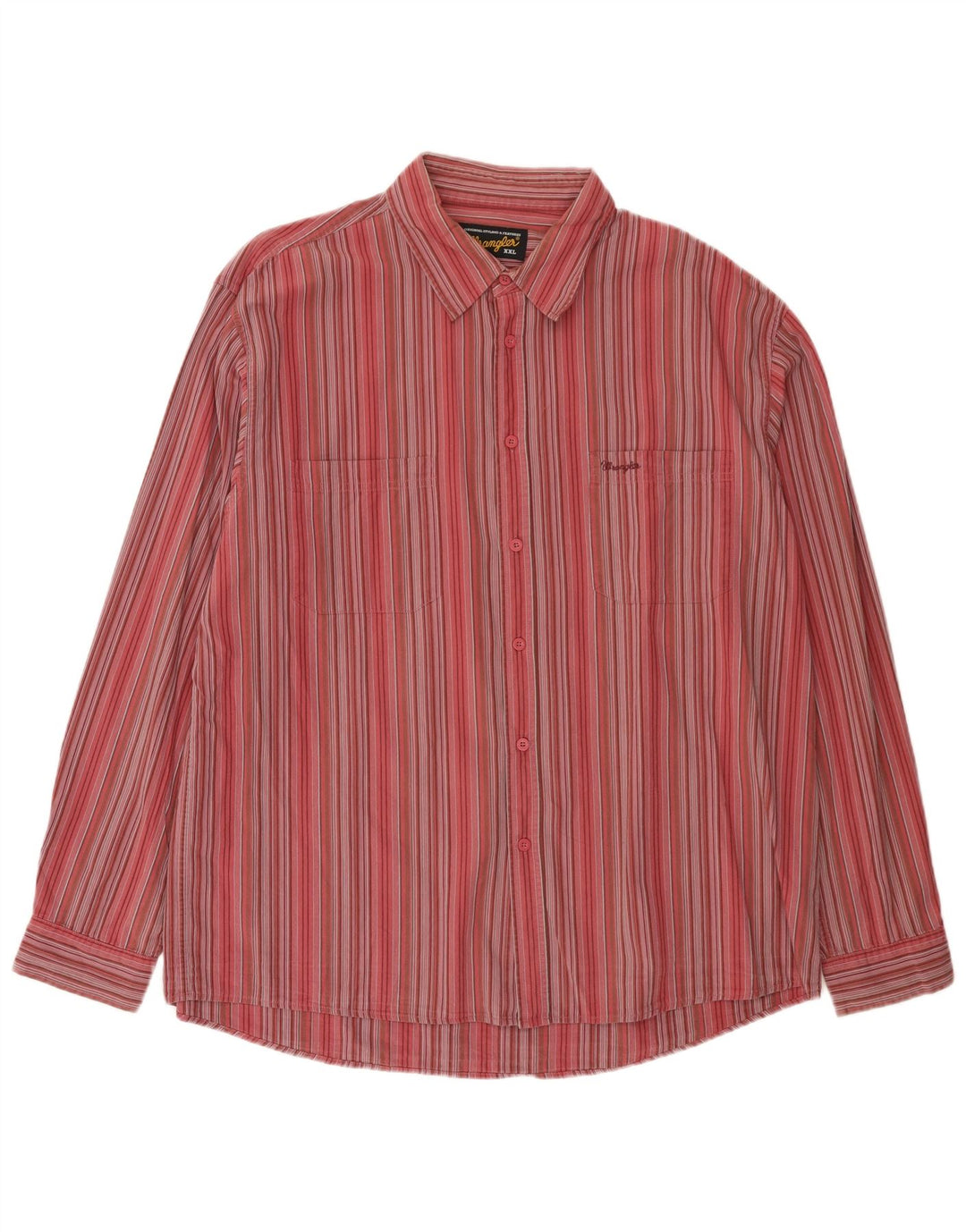 Camicia da uomo Wrangler 2XL cotone a righe rosse