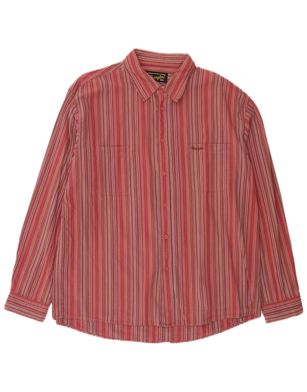 Camicia da uomo Wrangler 2XL cotone a righe rosse