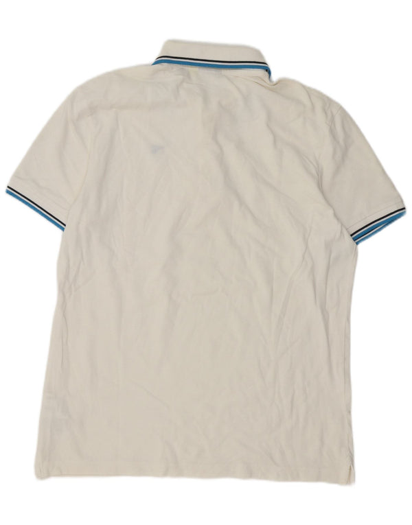 Polo Diadora Uomo Large in Cotone Rigato Bianco