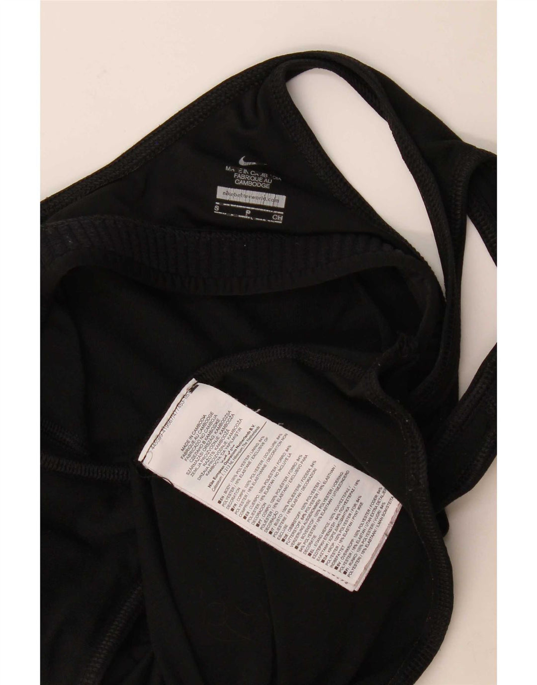 Canotta Nike Dri Fit da donna UK 8 Small Nero Poliestere