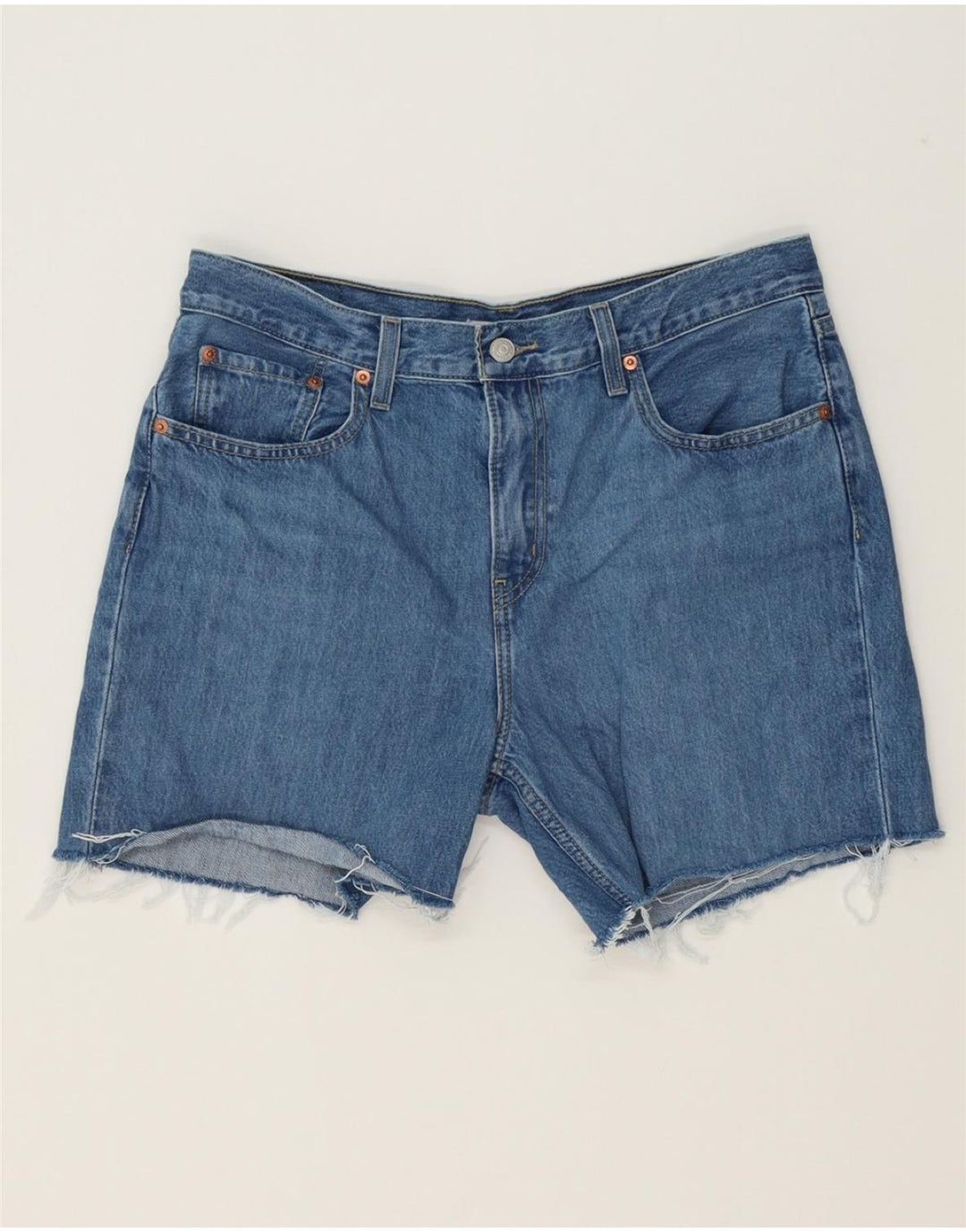 LEVI'S Womens Denim Shorts W31 Medium  Blue Cotton Vintage Levi's and Second-Hand Levi's from Messina Hembry 