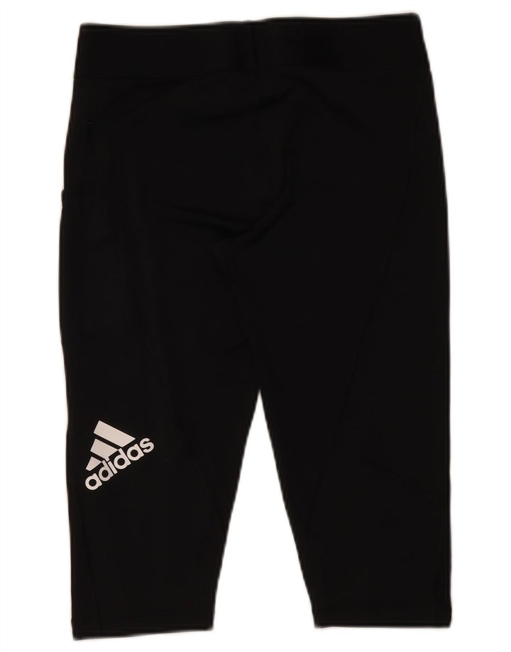 Leggings Capri grafici da donna ADIDAS UK 12/14 medio nero