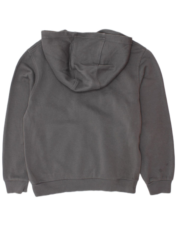 Felpa con cappuccio grafica Nike da bambino 10-11 anni in cotone grigio medio