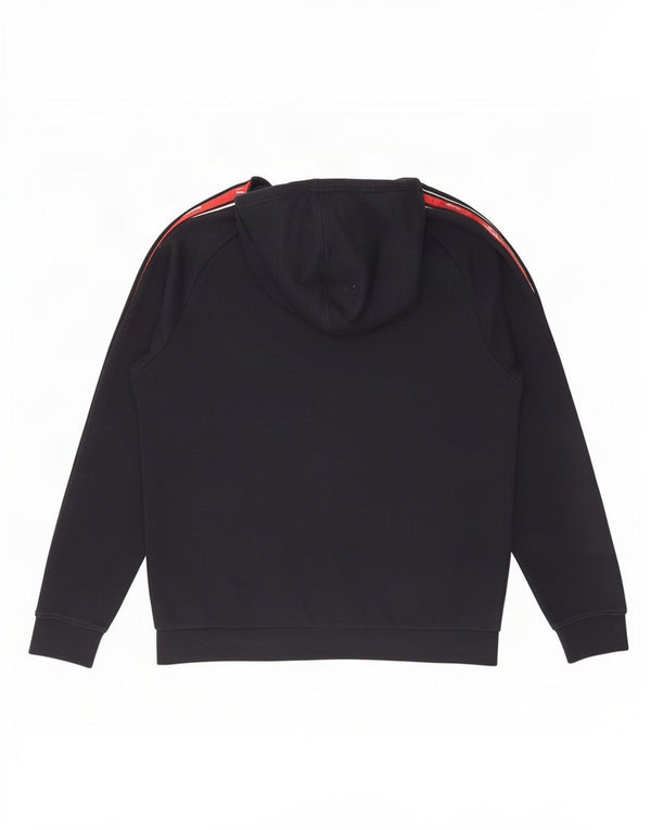 Maglione con cappuccio grafico da ragazzo Champion 15-16 anni 2XL Blu navy a blocchi di colore