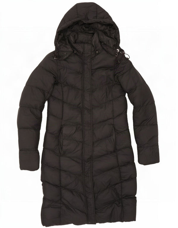 Cappotto imbottito con cappuccio da donna Mountain Warehouse UK 8 piccolo poliestere nero