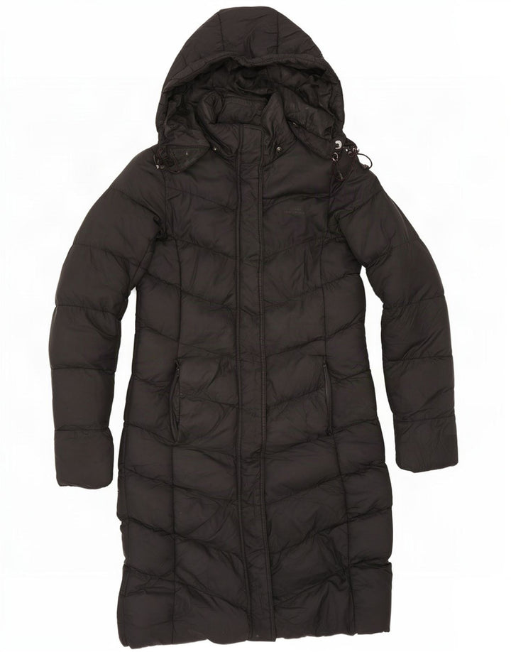 Cappotto imbottito con cappuccio da donna Mountain Warehouse UK 8 piccolo poliestere nero