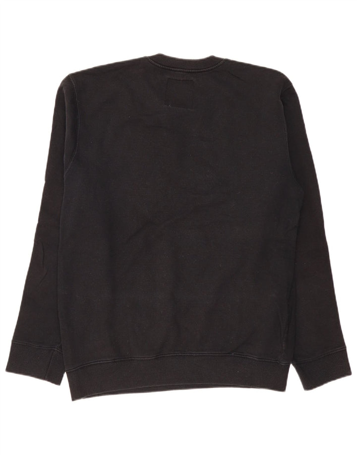 Felpa grafica da uomo Vans, maglione grande, cotone nero