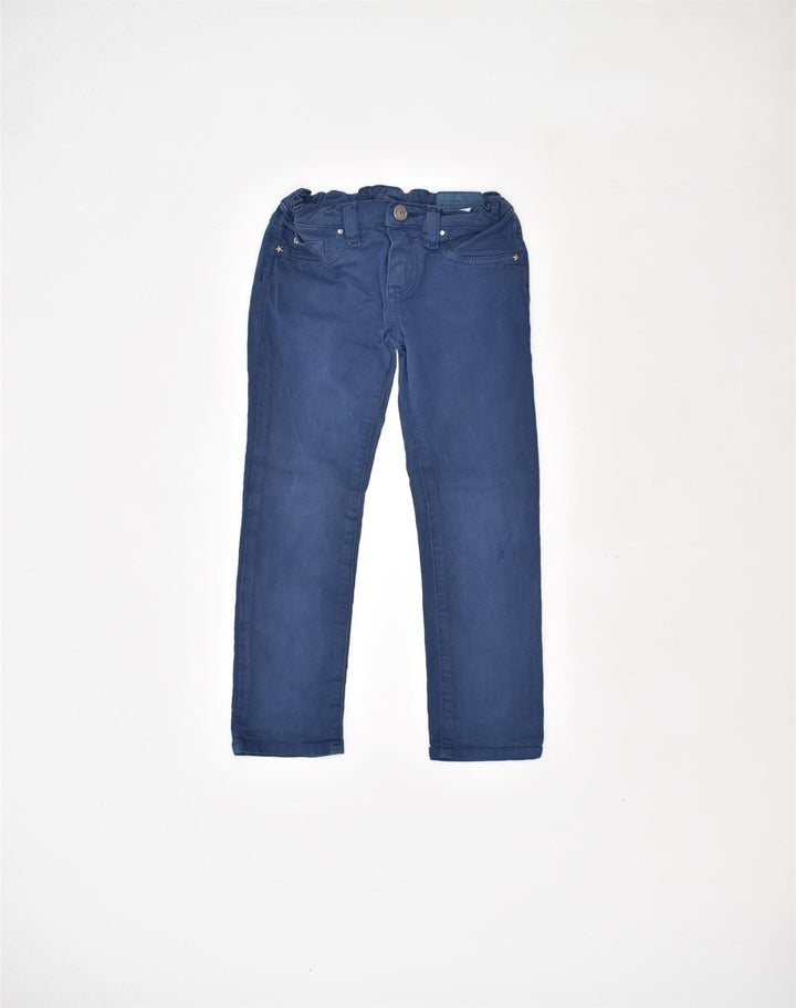 DIESEL Jeans Straight Bambina 4-5 Anni Cotone Blu