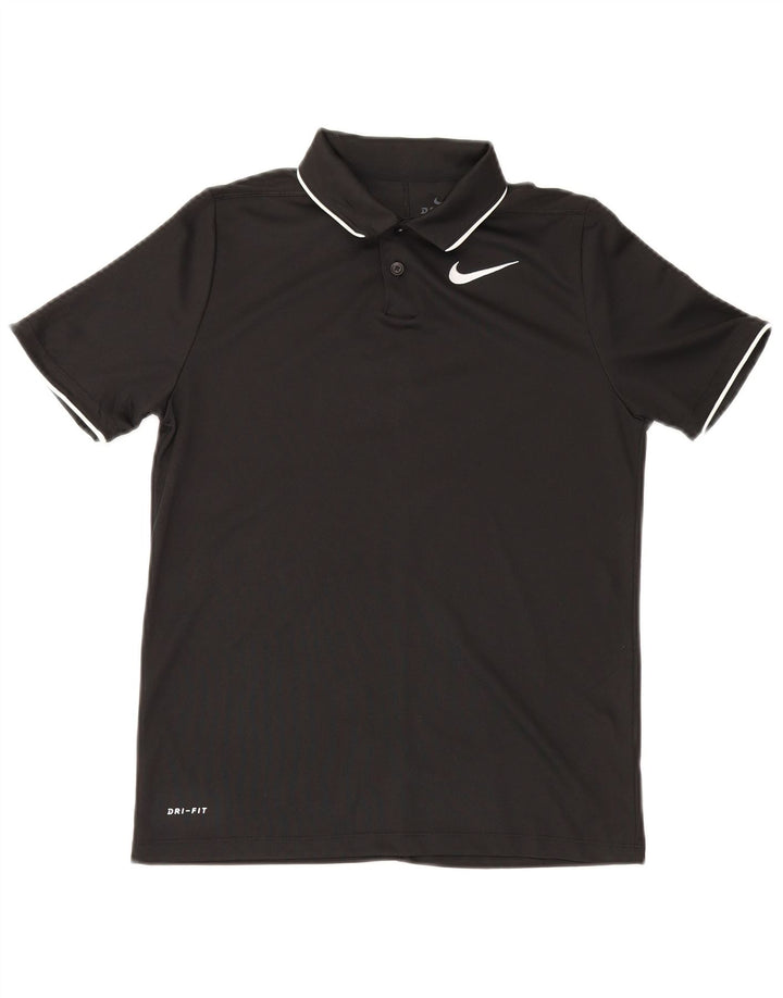 Polo Nike da bambino Dri Fit 12-13 anni, grande, nera, in poliestere