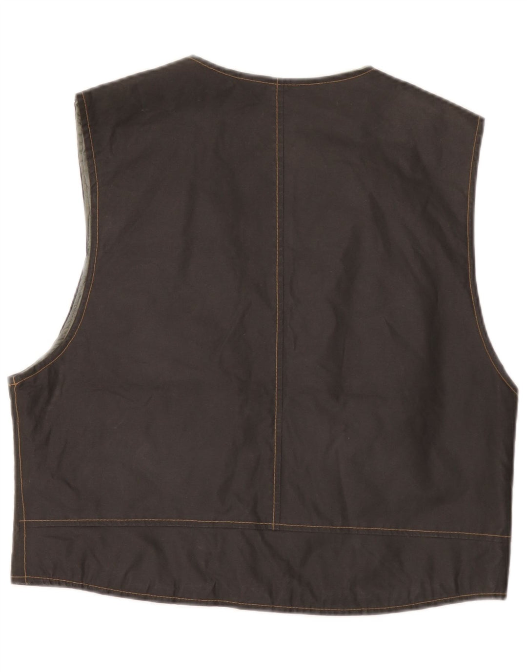 Gilet vintage da uomo piccolo in cotone nero