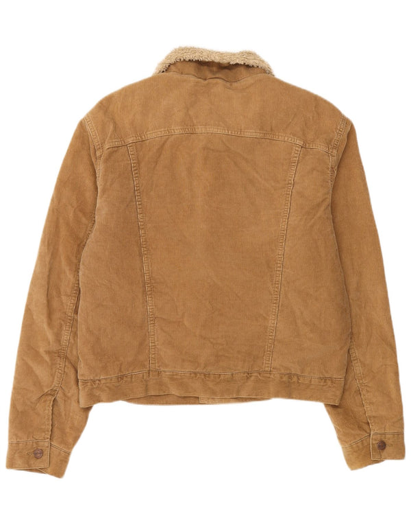 Giacca da uomo in velluto a coste Sherpa Wrangler UK 40 grande cotone beige