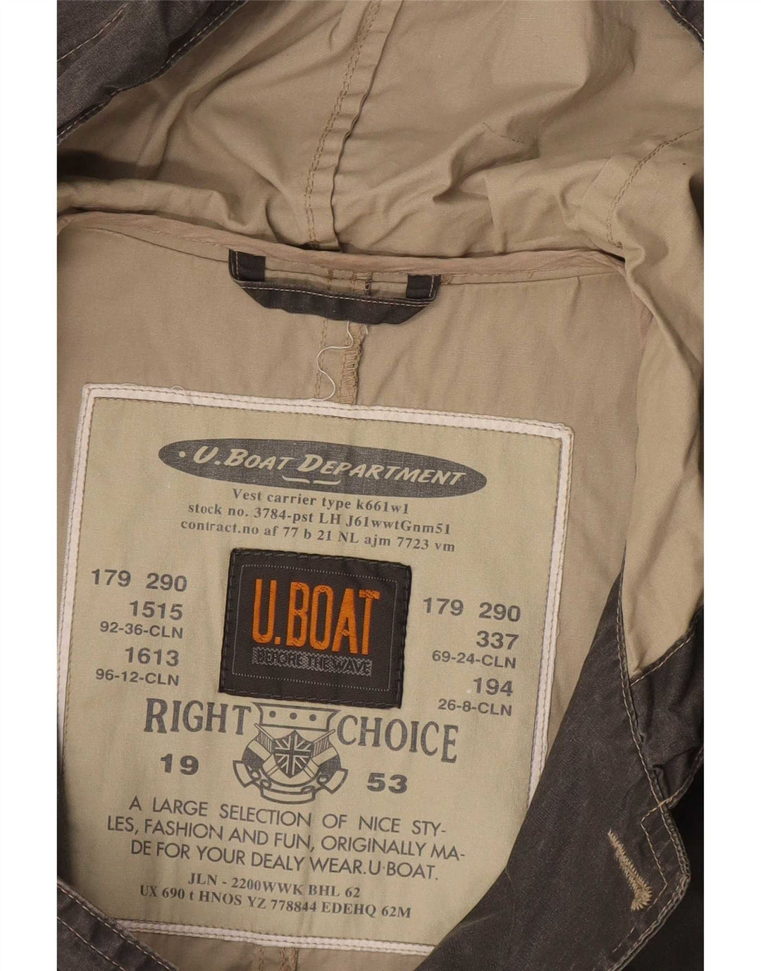 Giacca a vento con cappuccio da uomo vintage UK 38 Grigio medio