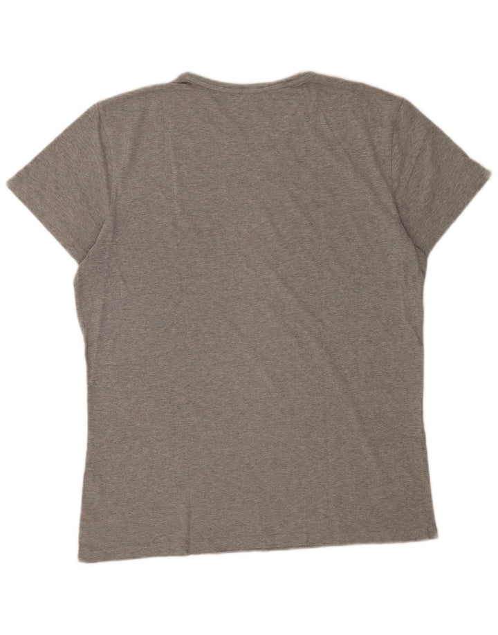 T-shirt grafica da uomo Timberland Top in cotone chiazzato grigio medio
