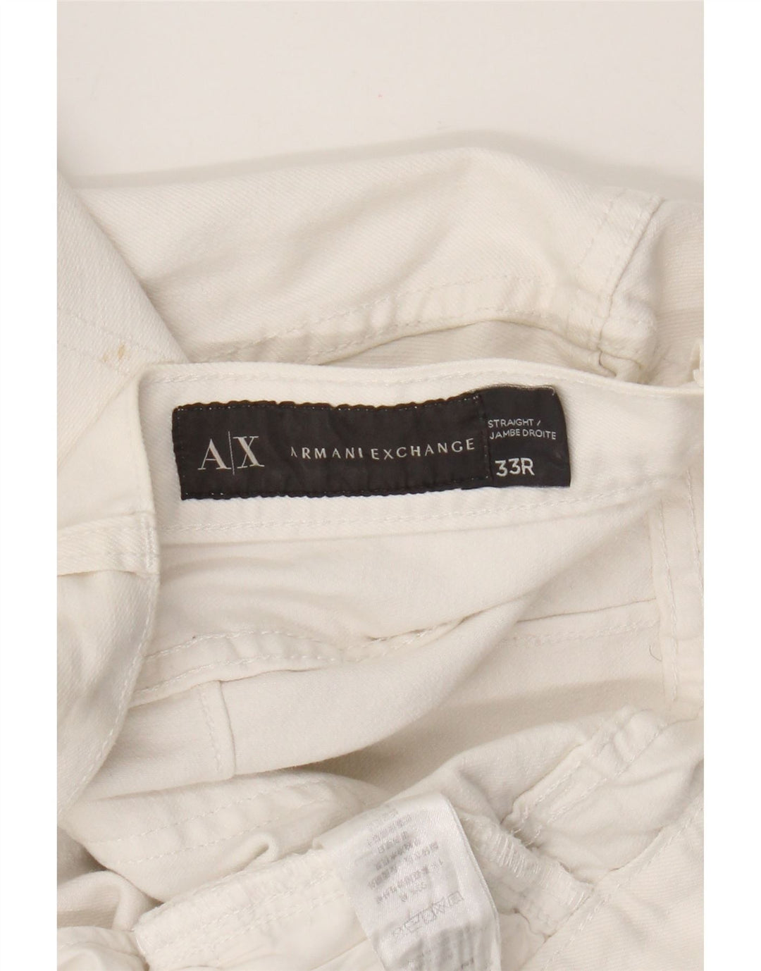 Jeans slim da uomo Armani Exchange W33 L28 cotone bianco
