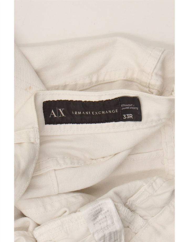 Jeans slim da uomo Armani Exchange W33 L28 cotone bianco