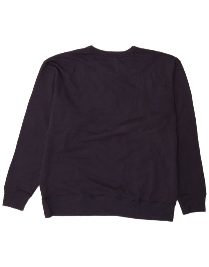 CHAMPION Mens Sweatshirt Jumper XL Navy Blue Cotton