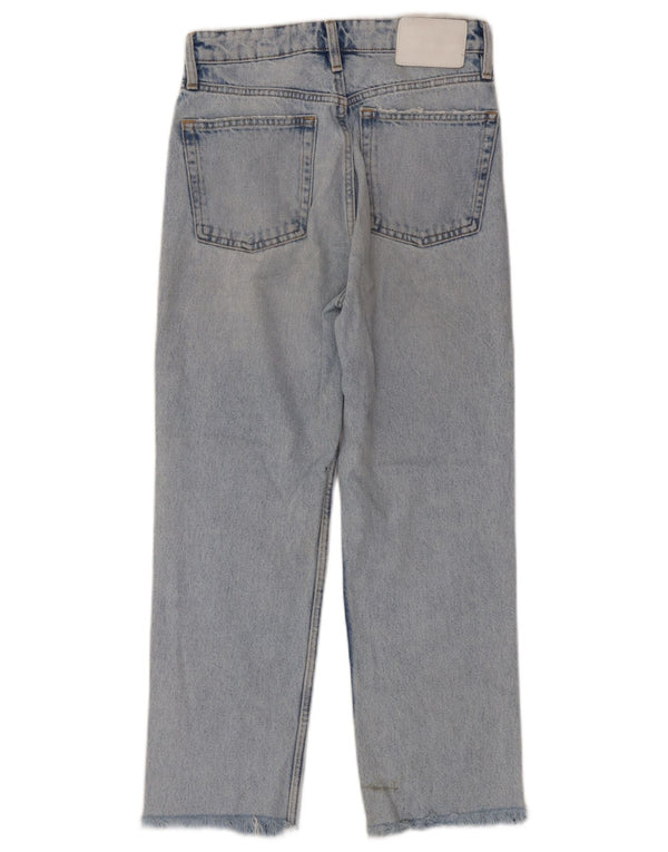 Jeans dritti corti da donna Zara EU 34 2XS W24 L25 Blu
