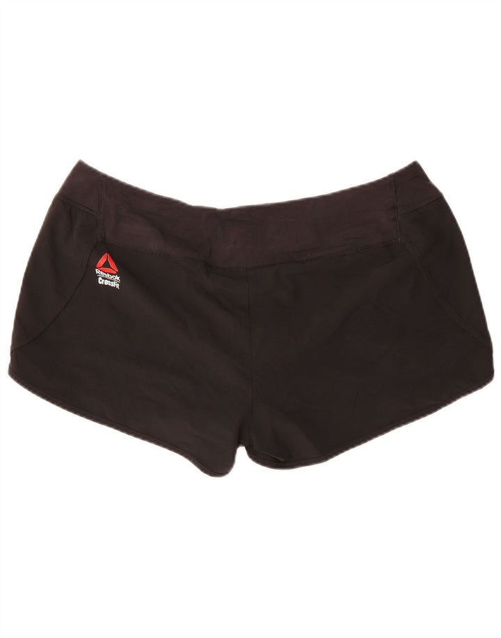 Pantaloncini sportivi REEBOK da donna UK 20/22 XL Poliestere nero