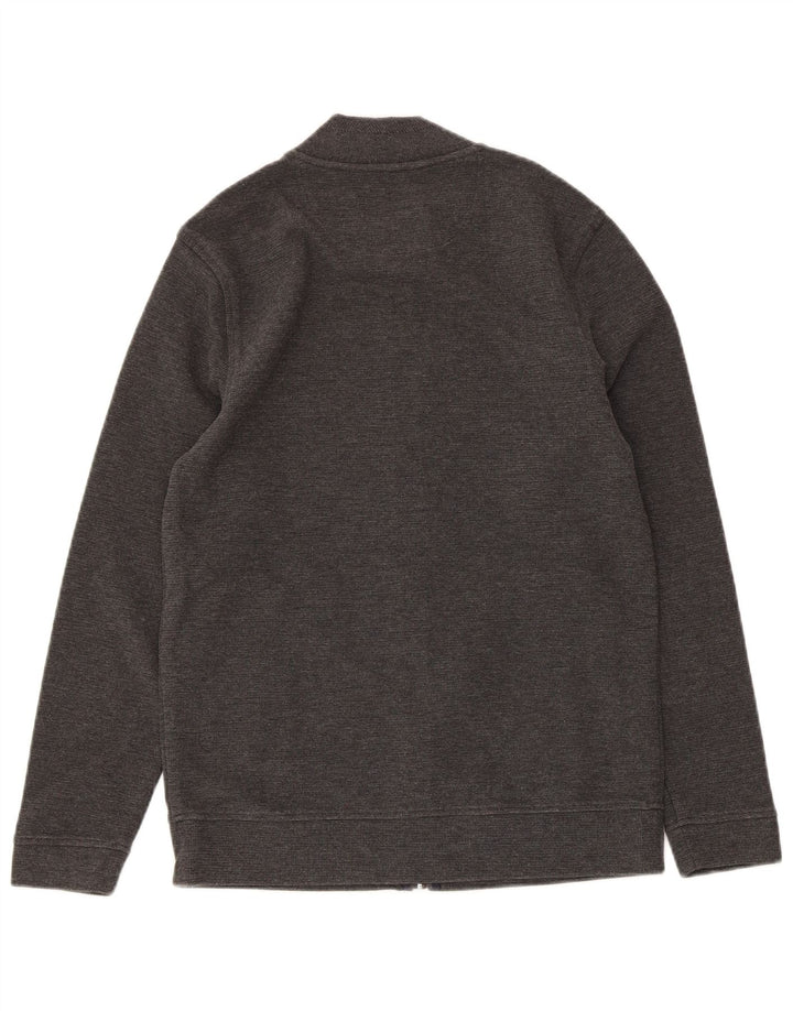 Massimo Dutti Maglione Cardigan Uomo Piccolo Cotone Grigio