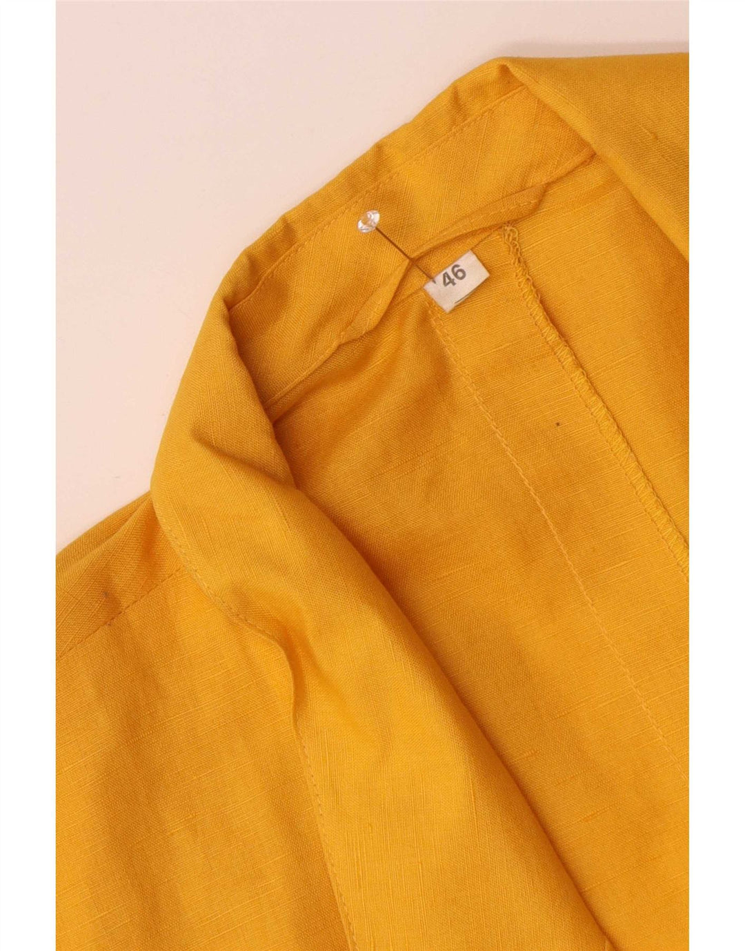 Set vintage da donna a 2 bottoni IT 46 grande W32 Giallo
