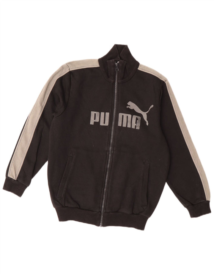 Giacca da tuta grafica da ragazzo Puma 9-10 anni Colorblock nera