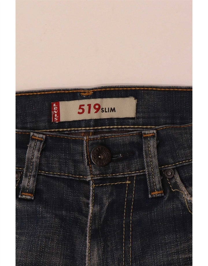 Levi's Donna 519 Jeans slim effetto consumato W28 L28 Blu