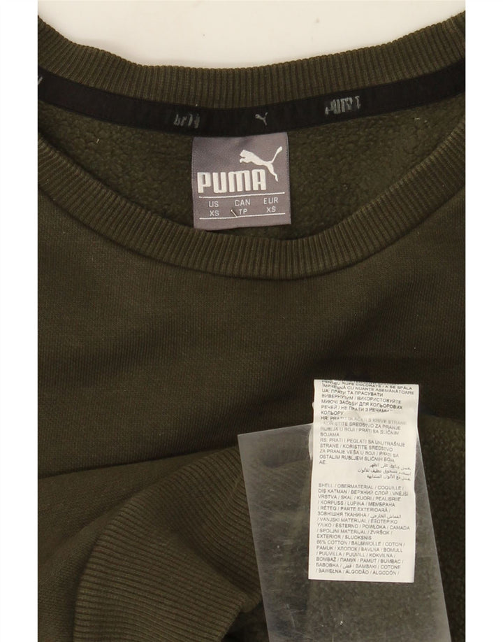 Felpa grafica da uomo Puma XS in cotone kaki