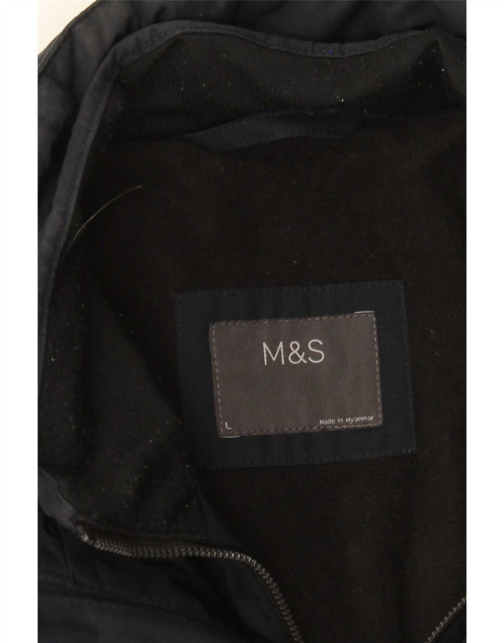 Giacca a vento da uomo Marks & Spencer UK 40 Large Blu Navy