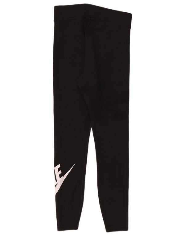 Leggings grafici da donna Nike UK 12 cotone medio nero