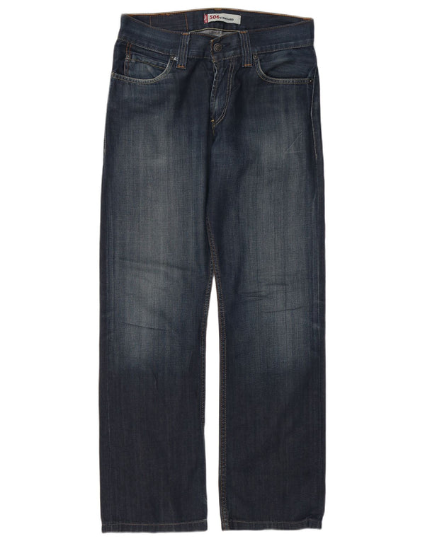 LEVI'S Jeans dritti da uomo 506 vestibilità standard W31 L30 cotone blu
