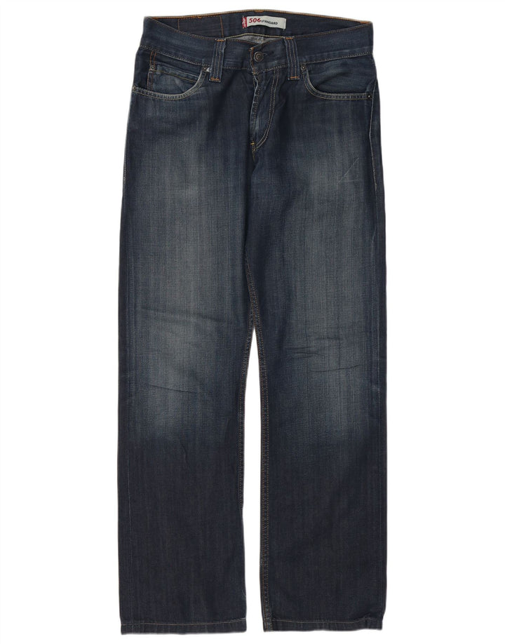 LEVI'S Jeans dritti da uomo 506 vestibilità standard W31 L30 cotone blu