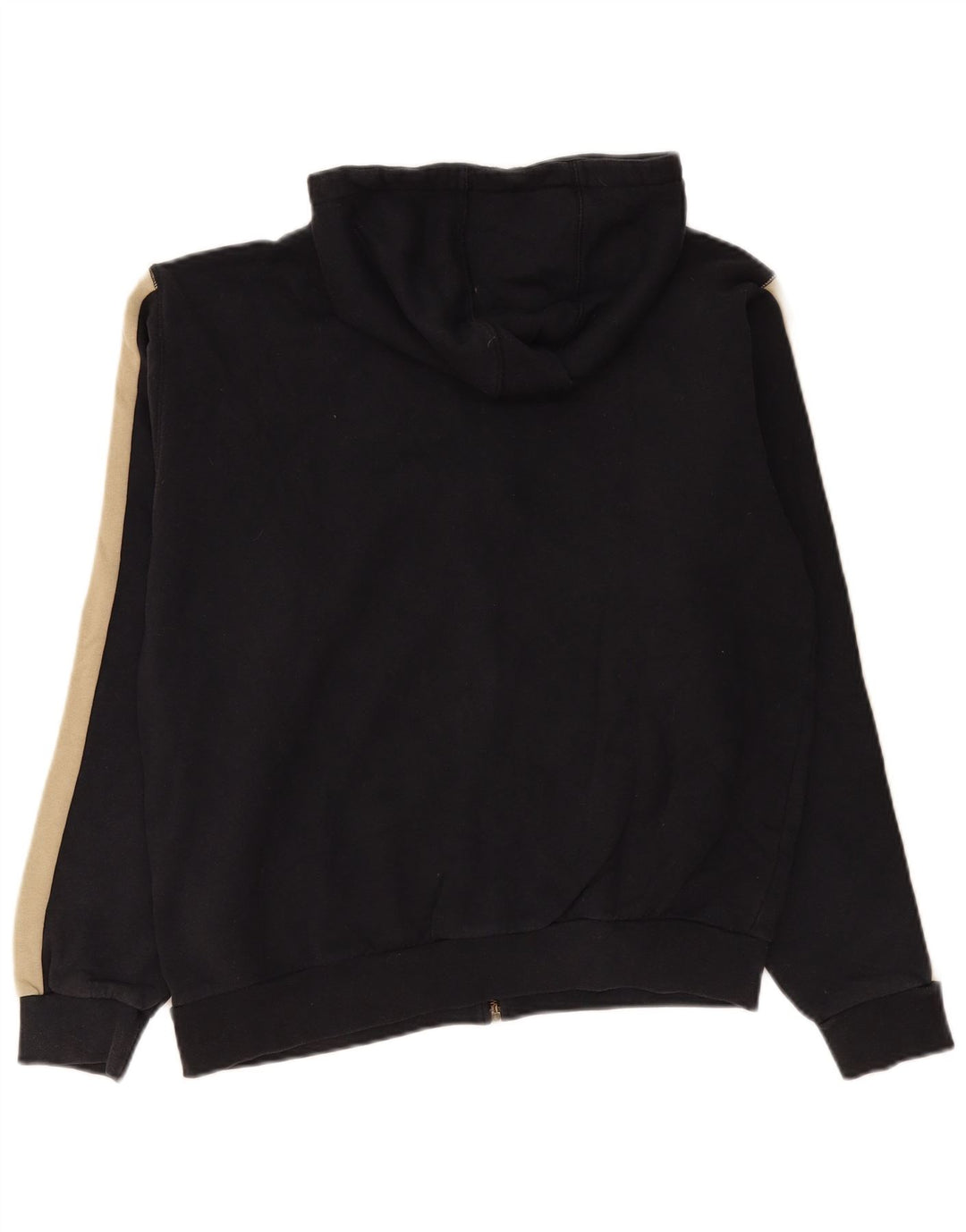 Felpa con cappuccio e zip grafica da uomo North Sails in cotone color block medio nero