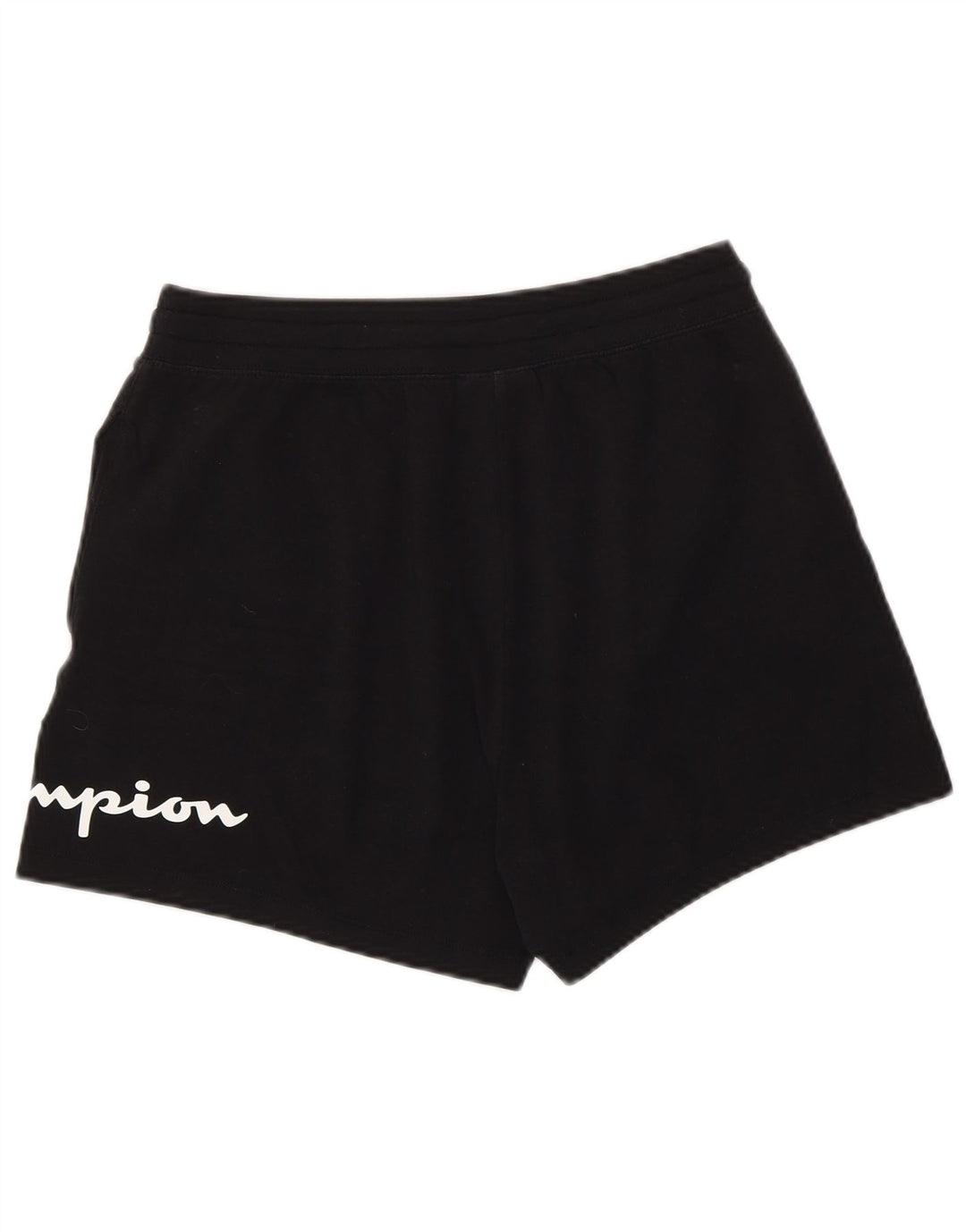 Pantaloncini sportivi grafici da donna Champion UK 12 cotone medio nero