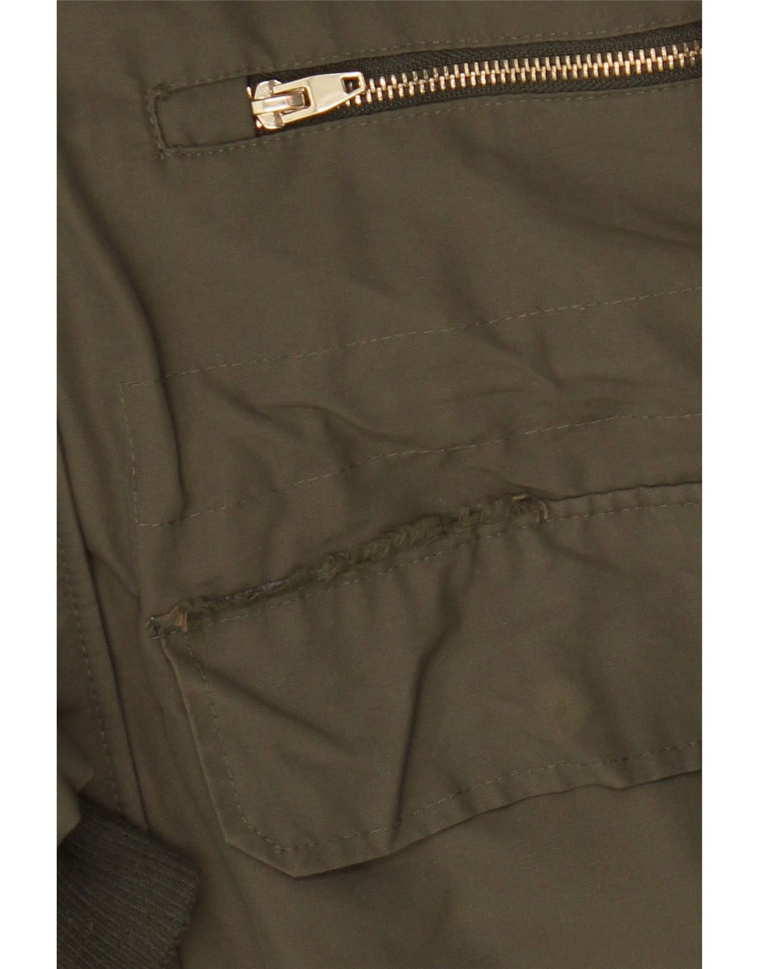 Giacca a vento con cappuccio da donna Zara UK 6 XS Cachi