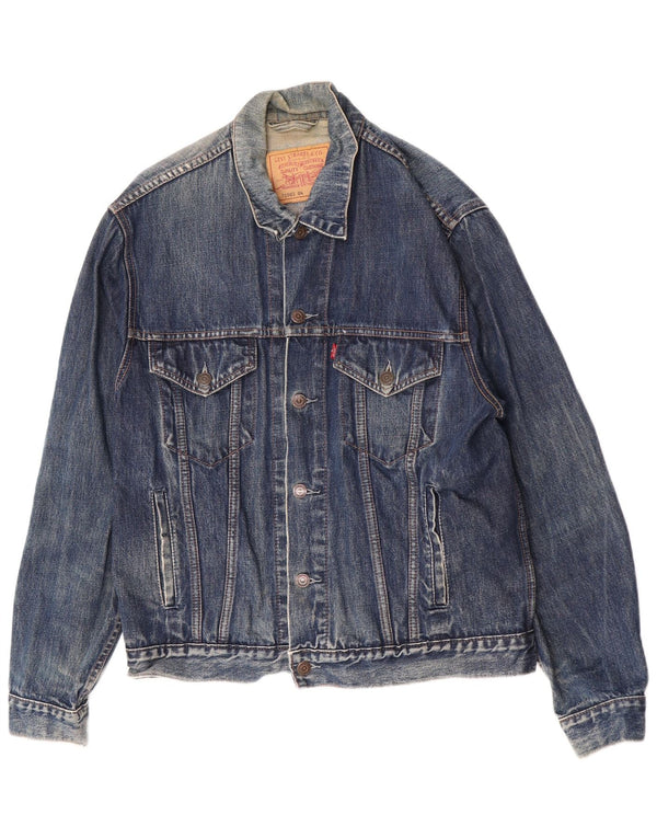 Levi's Uomo 70503 Giacca di jeans UK 40 Large Blu Cotone
