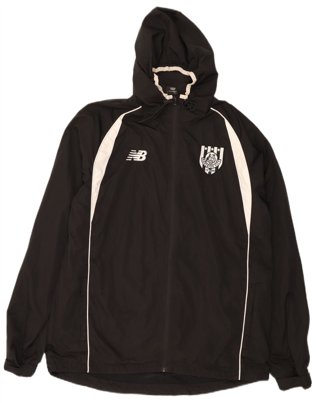 Giacca a vento grafica da uomo New Balance UK 36 Small Black Colourblock