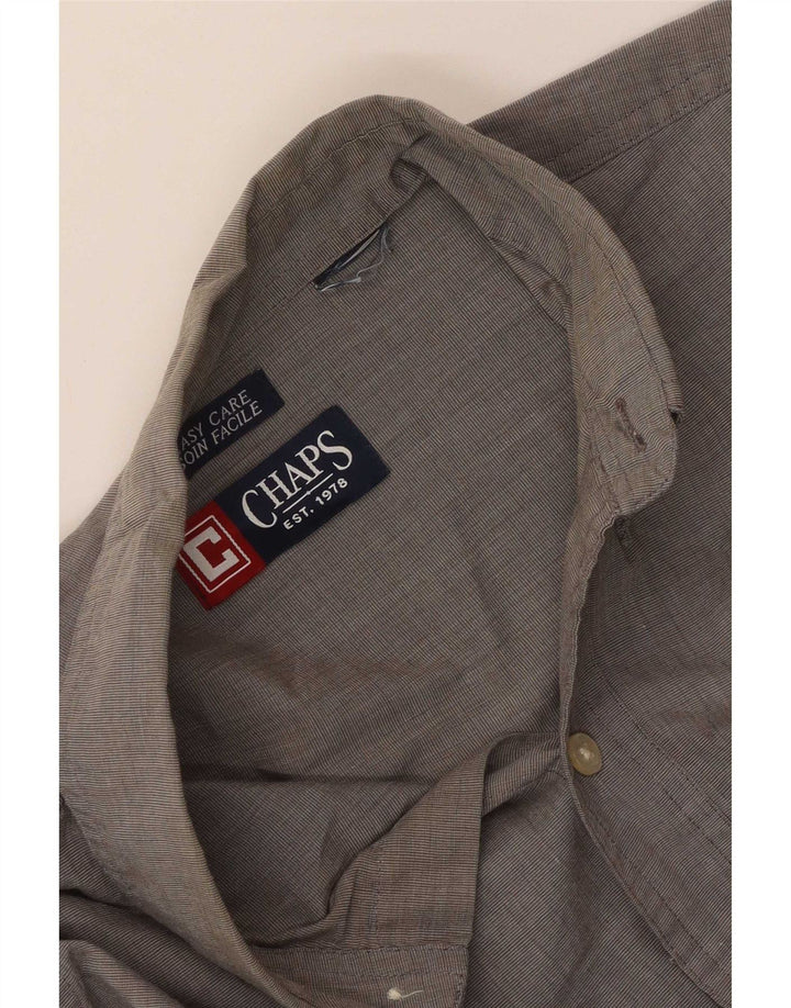 Chaps Camicia da uomo grande grigia