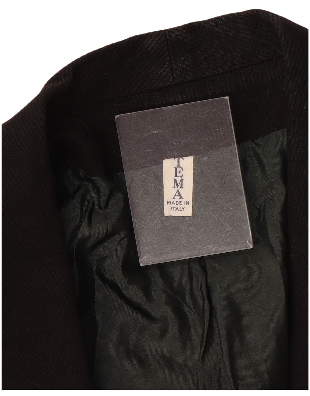 Giacca blazer aperta corta da donna vintage IT 48 XL nera