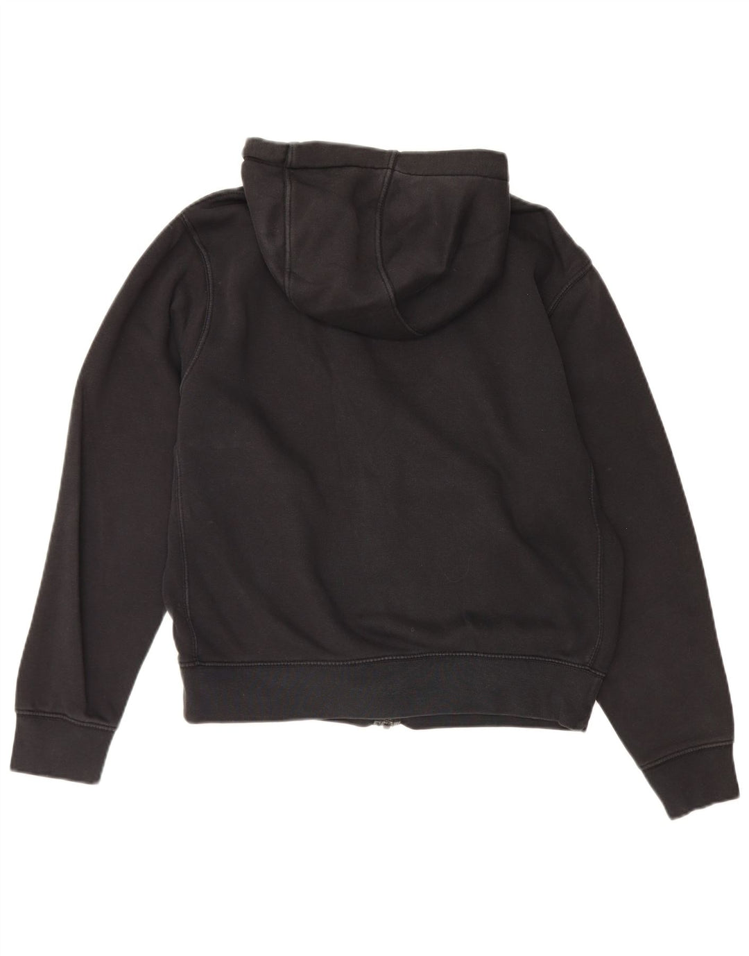 Felpa con cappuccio e zip Nike da uomo piccola in cotone nero